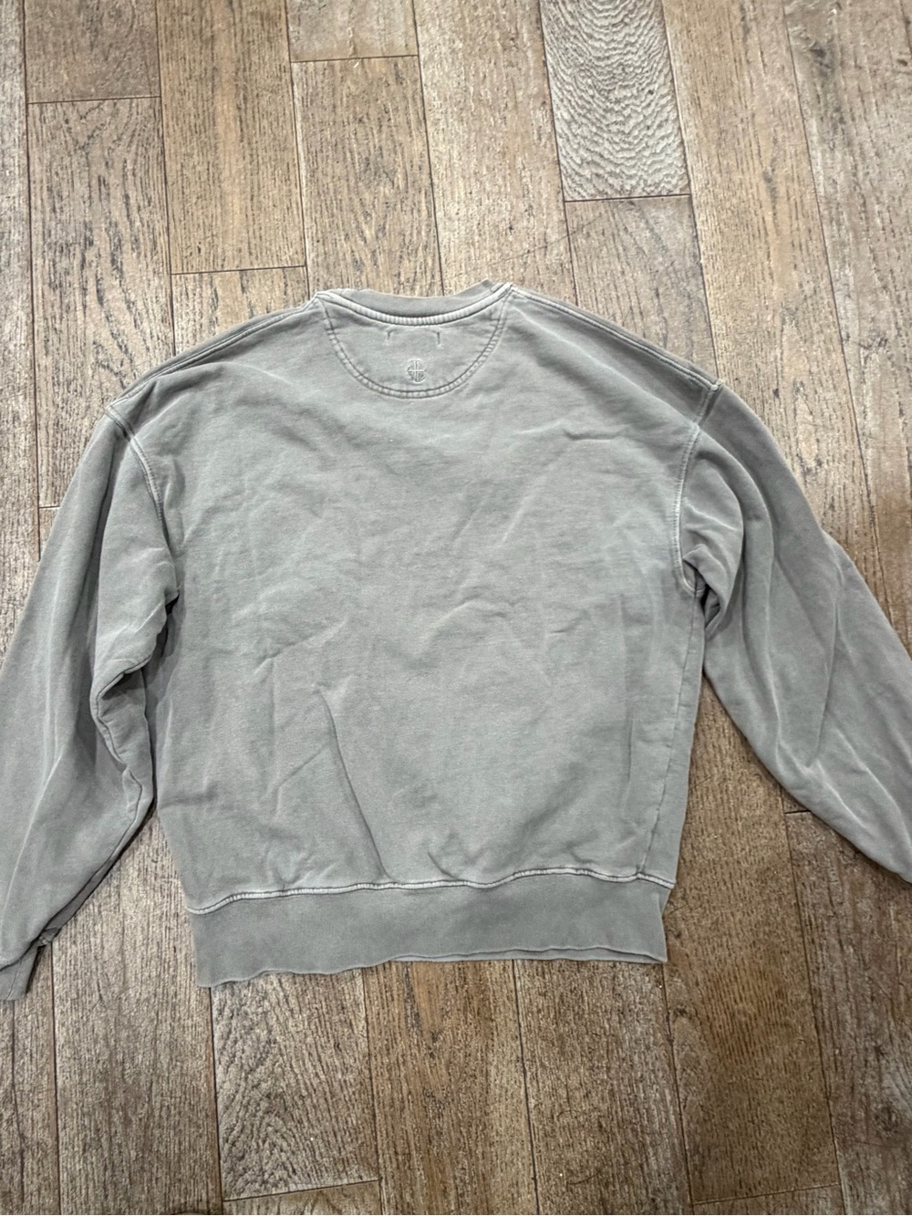 Anine Bing Sport sweatshirt with a vintage washed finish Gray Green Sz XS - Picture 10 of 13